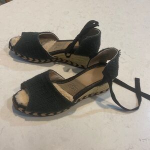 UGG AUSTRALIA  Mar Espadrille Ankle Tie Wedge